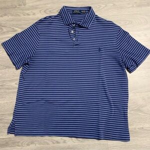 Polo Ralph Lauren Men's XXL Navy Striped Polo